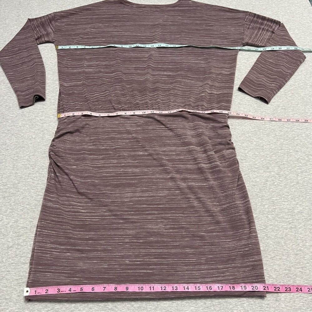 Athleta Avenues Dress Women Extra Large Purple Jersey Tee Soft Cozy Athleisure - Picture 7 of 13
